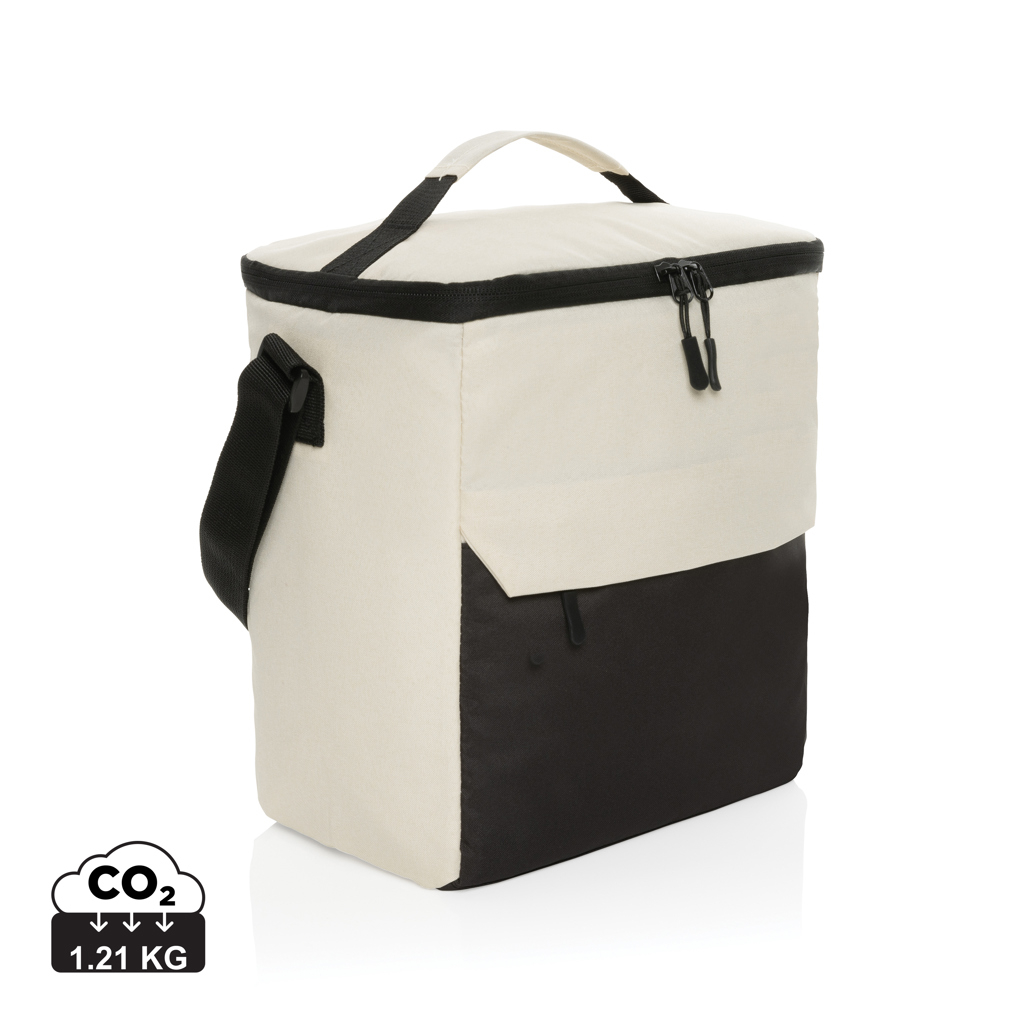 Sac isotherme promotionnel en rPET Kazu Blanc cassé